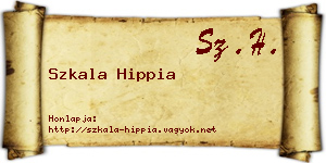 Szkala Hippia névjegykártya